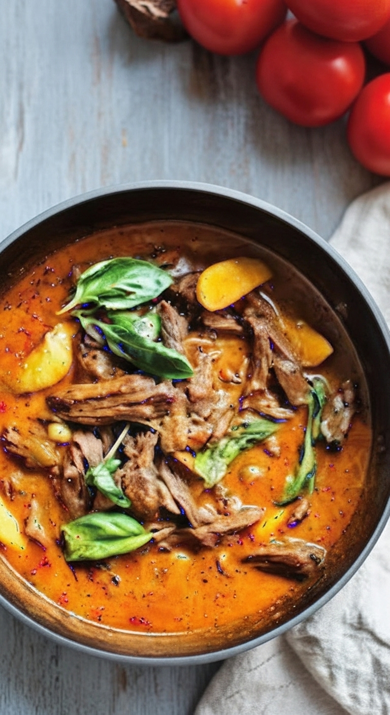 Coconut Red Curry Drip Beef