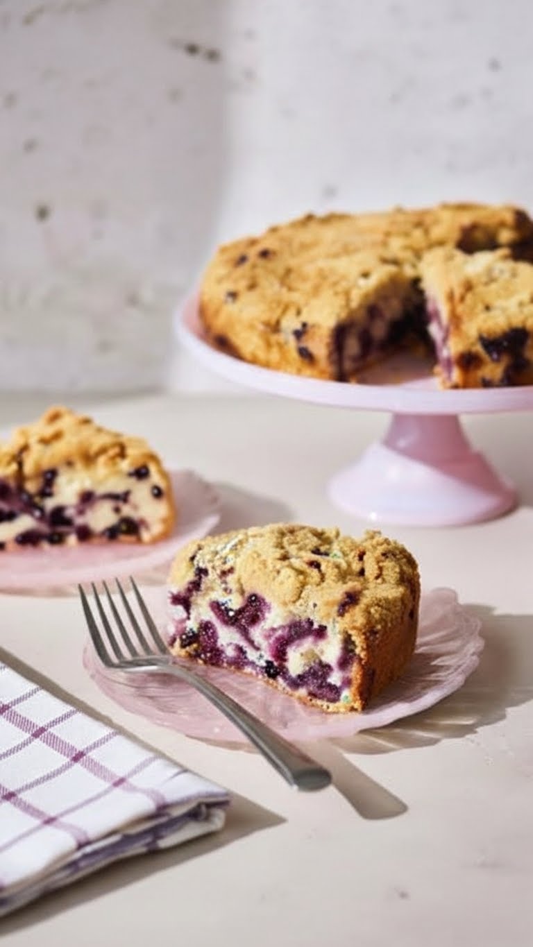 Martha Stewart Blueberry Buckle with Buttery Streusel 