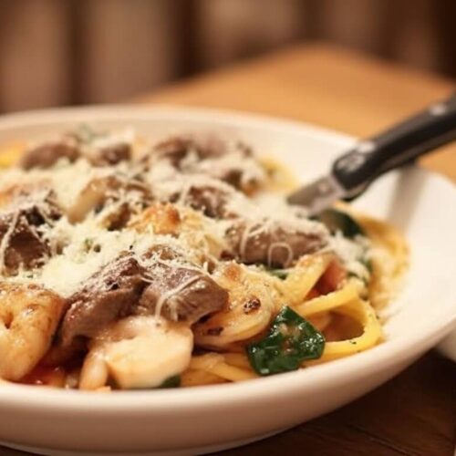 Calabrian Steak And Shrimp Bucatini Recipe
