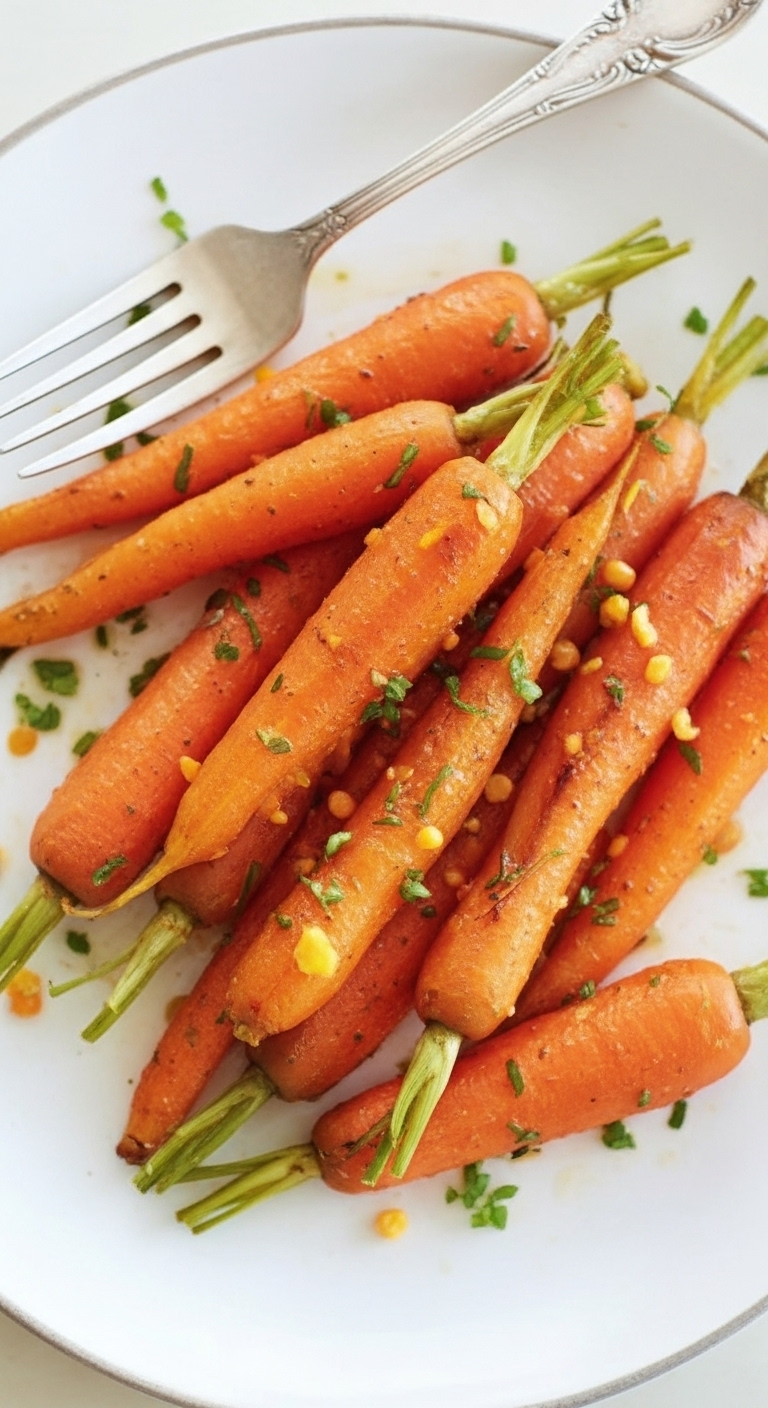 Rustic Oven Cooked Carrots