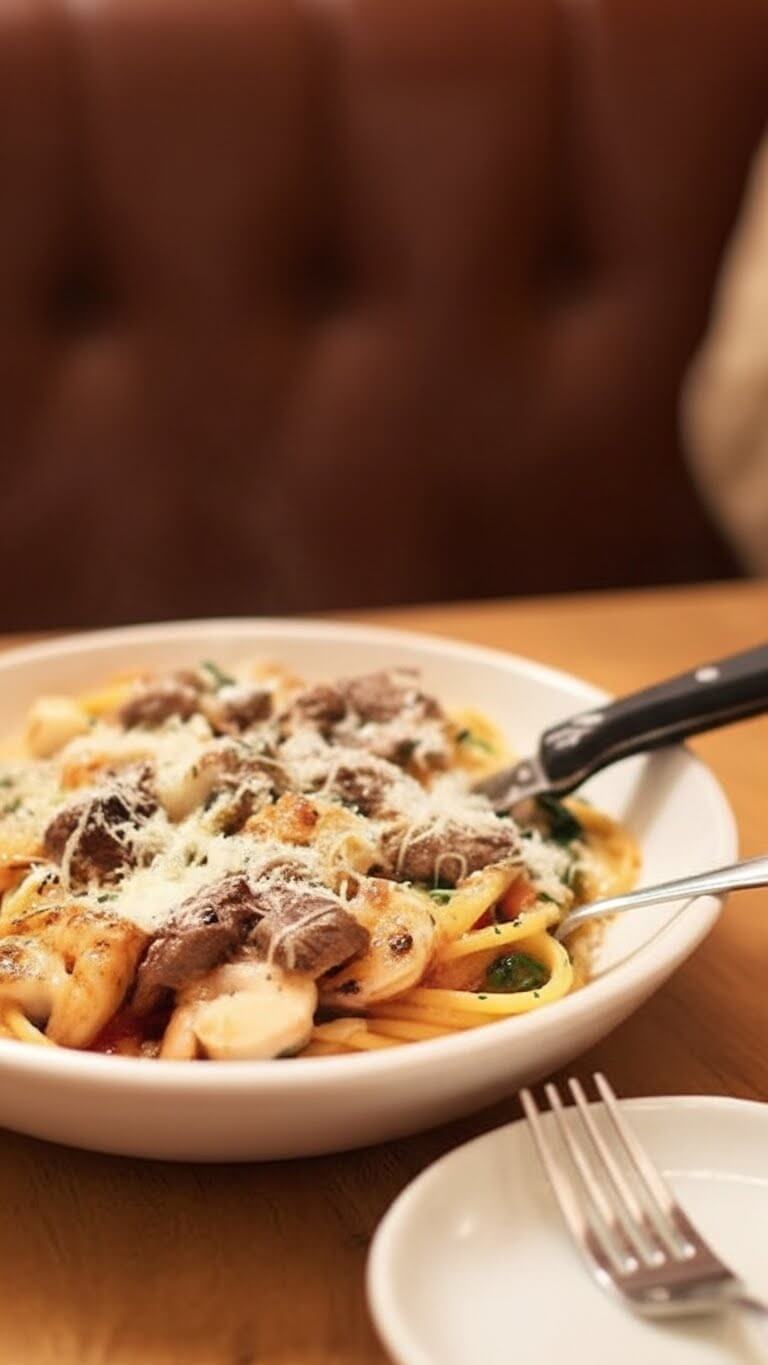 Calabrian Steak And Shrimp Bucatini 
