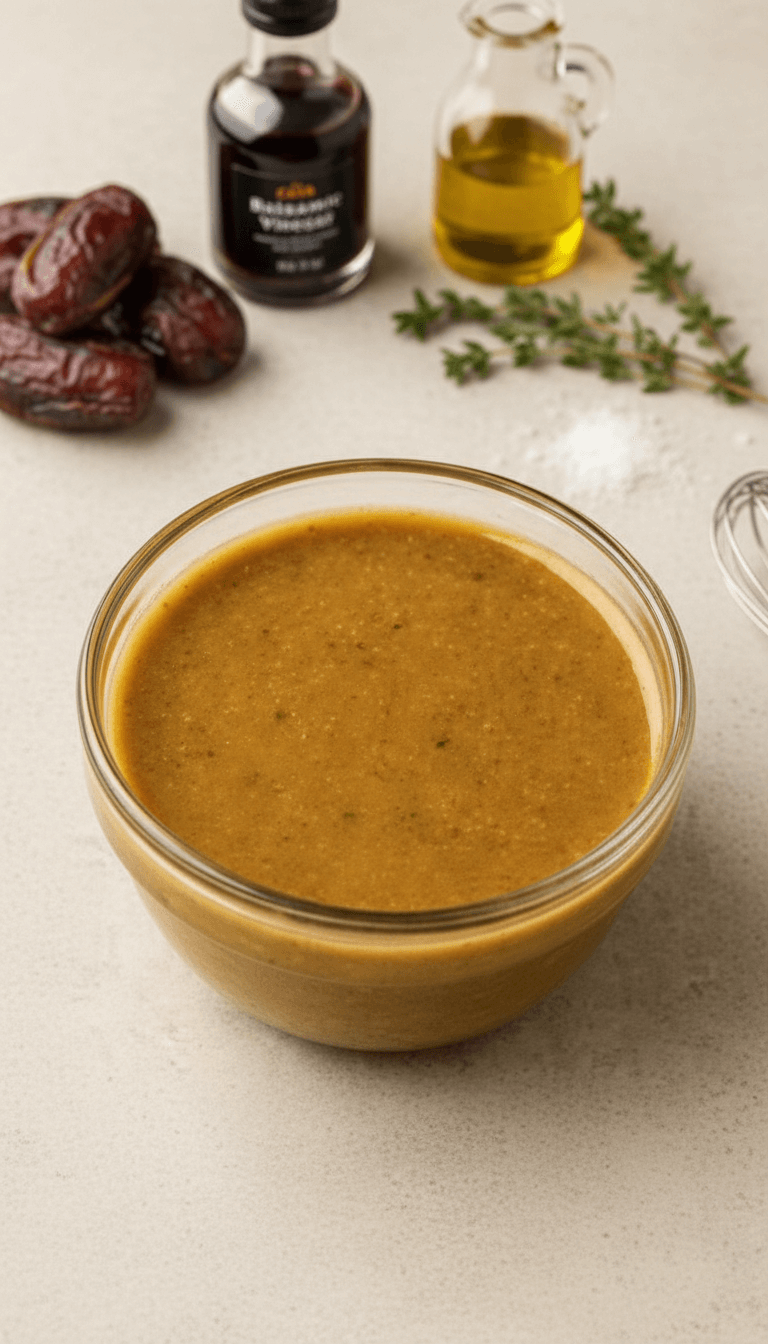 Cava Balsamic Date Vinaigrette