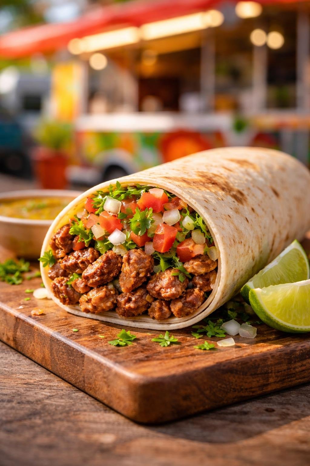 Taco Truck Carne Asada Burrito 
