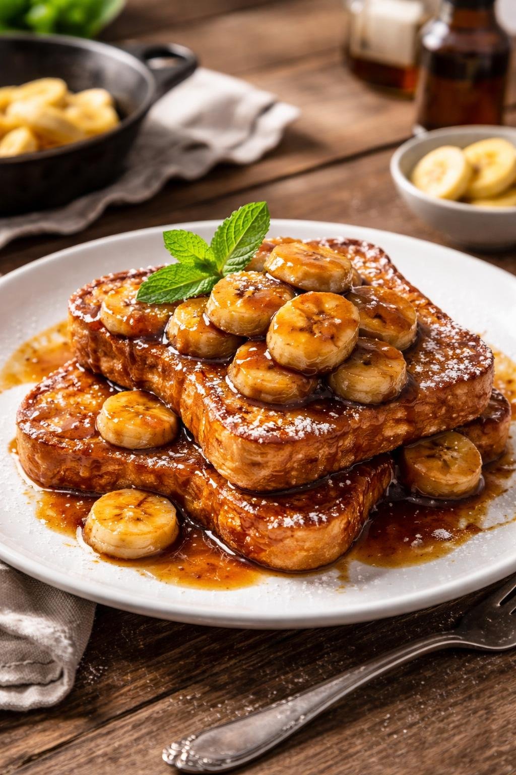 Bobby Flay Bananas Foster French Toast 