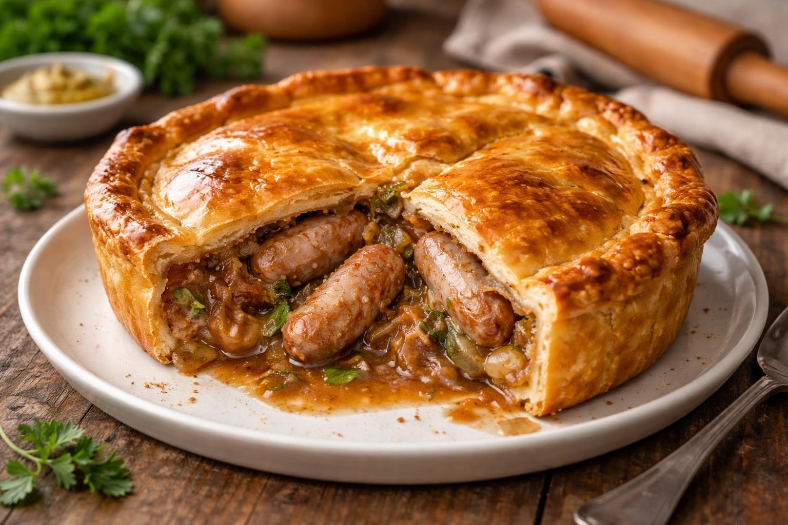 Hairy Bikers Cumberland Sausage Pie Recipe