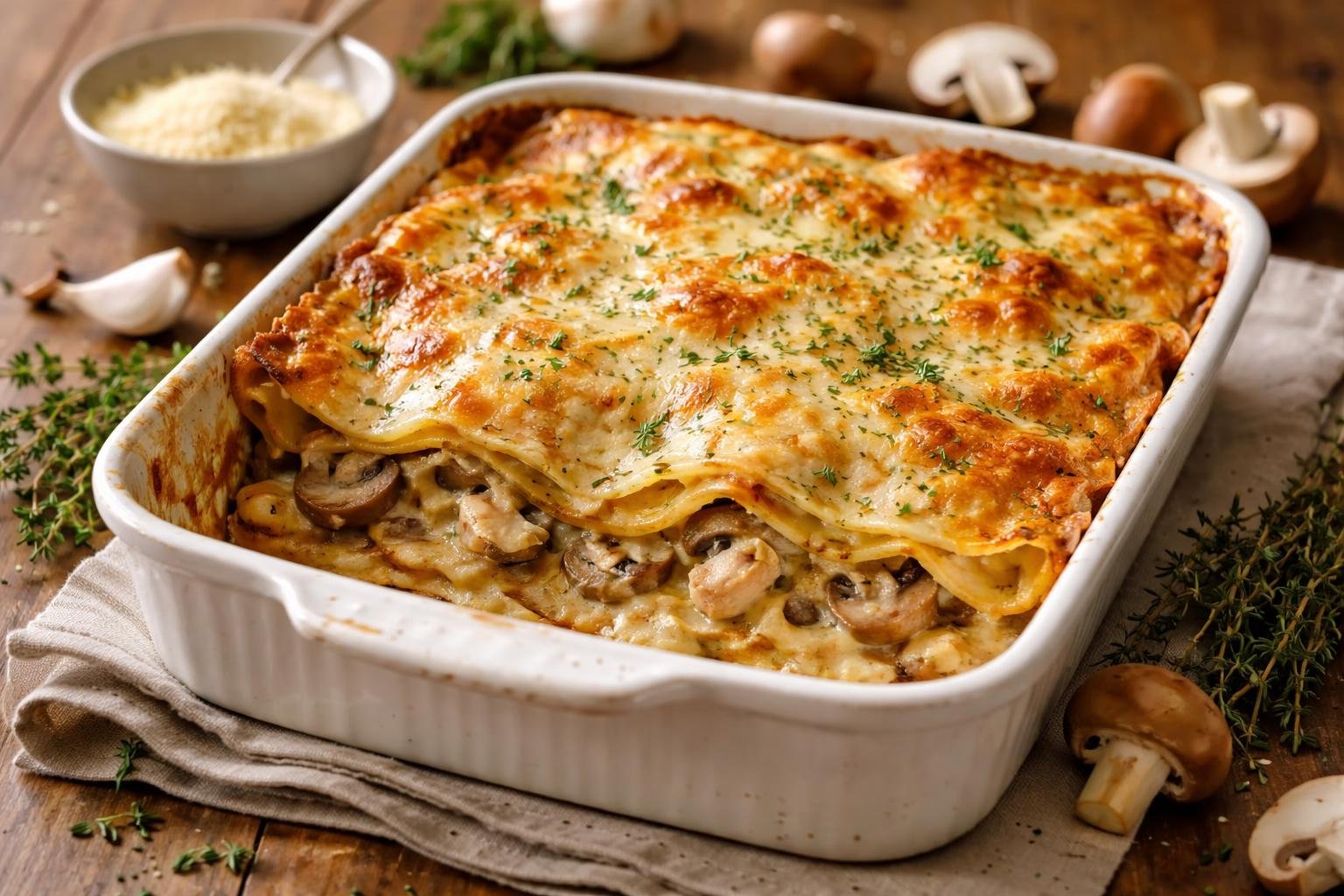 Mary Berry Chicken And Mushroom Lasagne Recipe