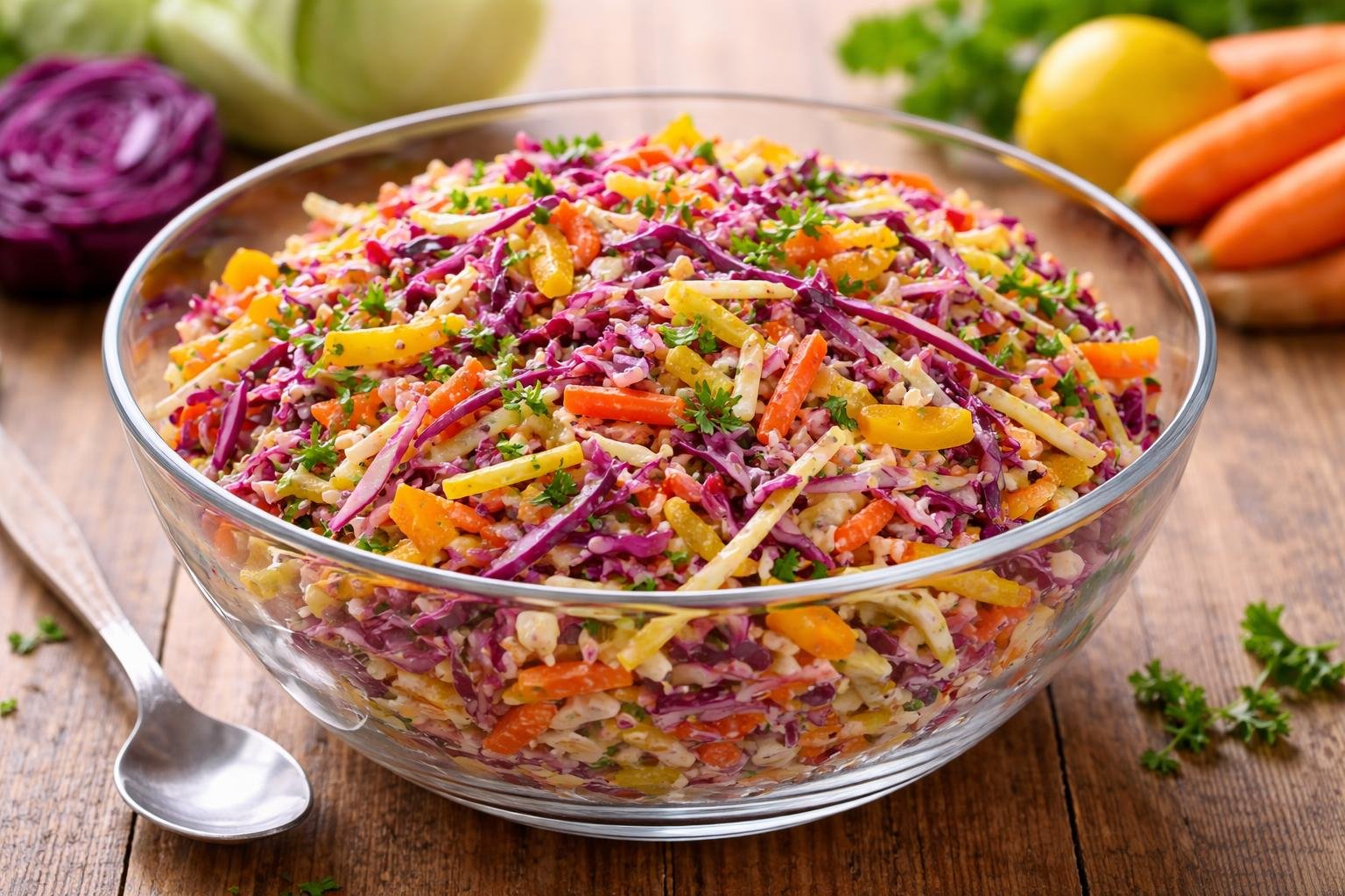 Mary Berry Rainbow Coleslaw Recipe