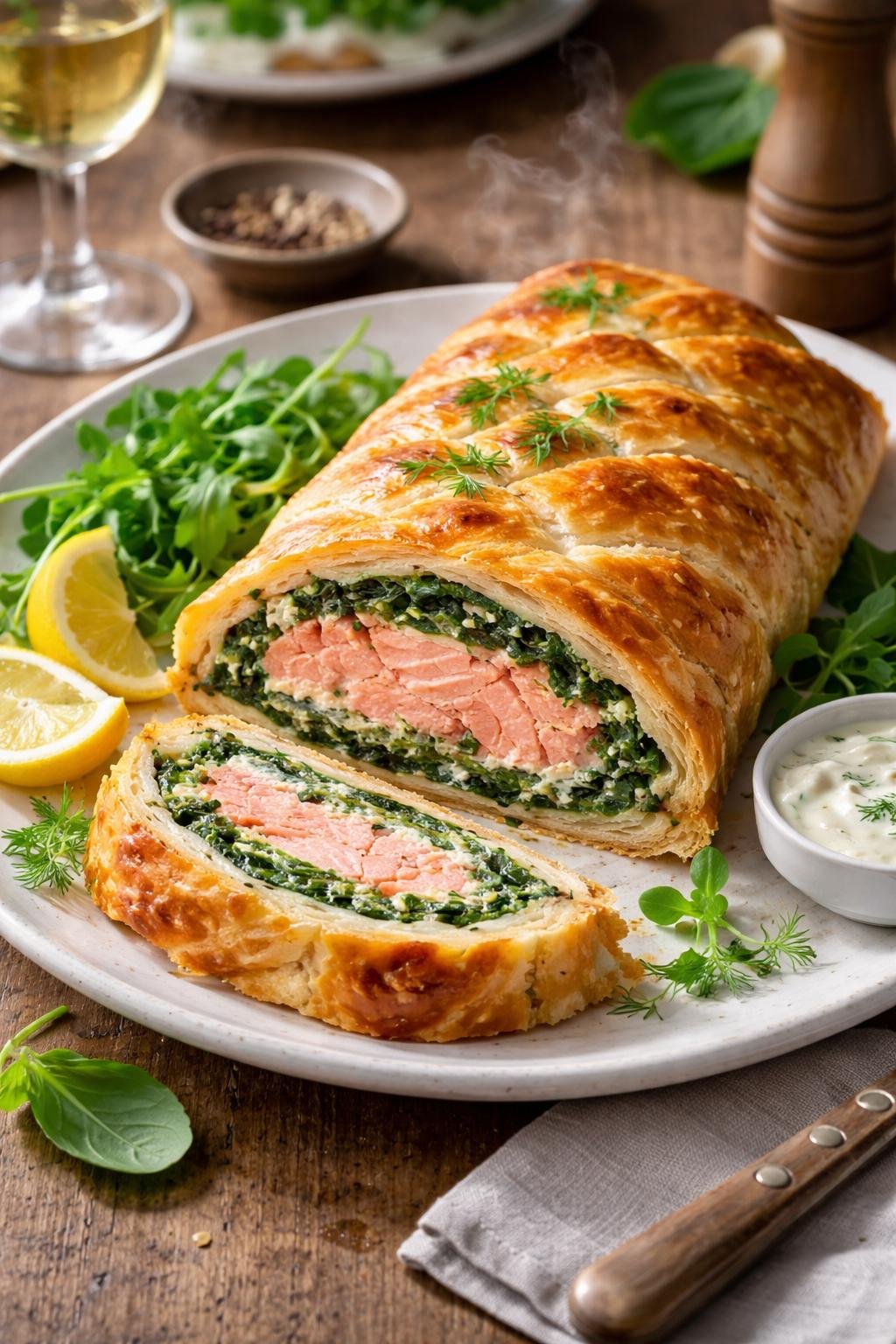 Hairy Bikers Salmon And Spinach En Croute 