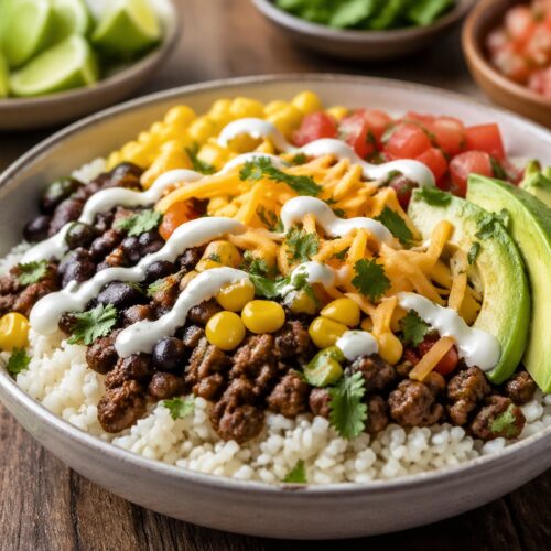 Easy Taco Rice Bowl Recipe
