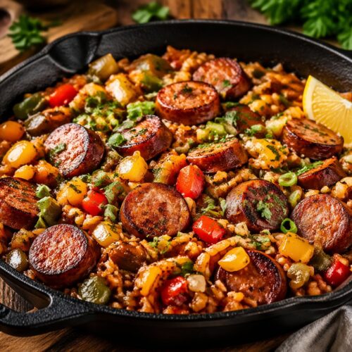 One-pan Cajun Sausage And Rice Skillet Recipe