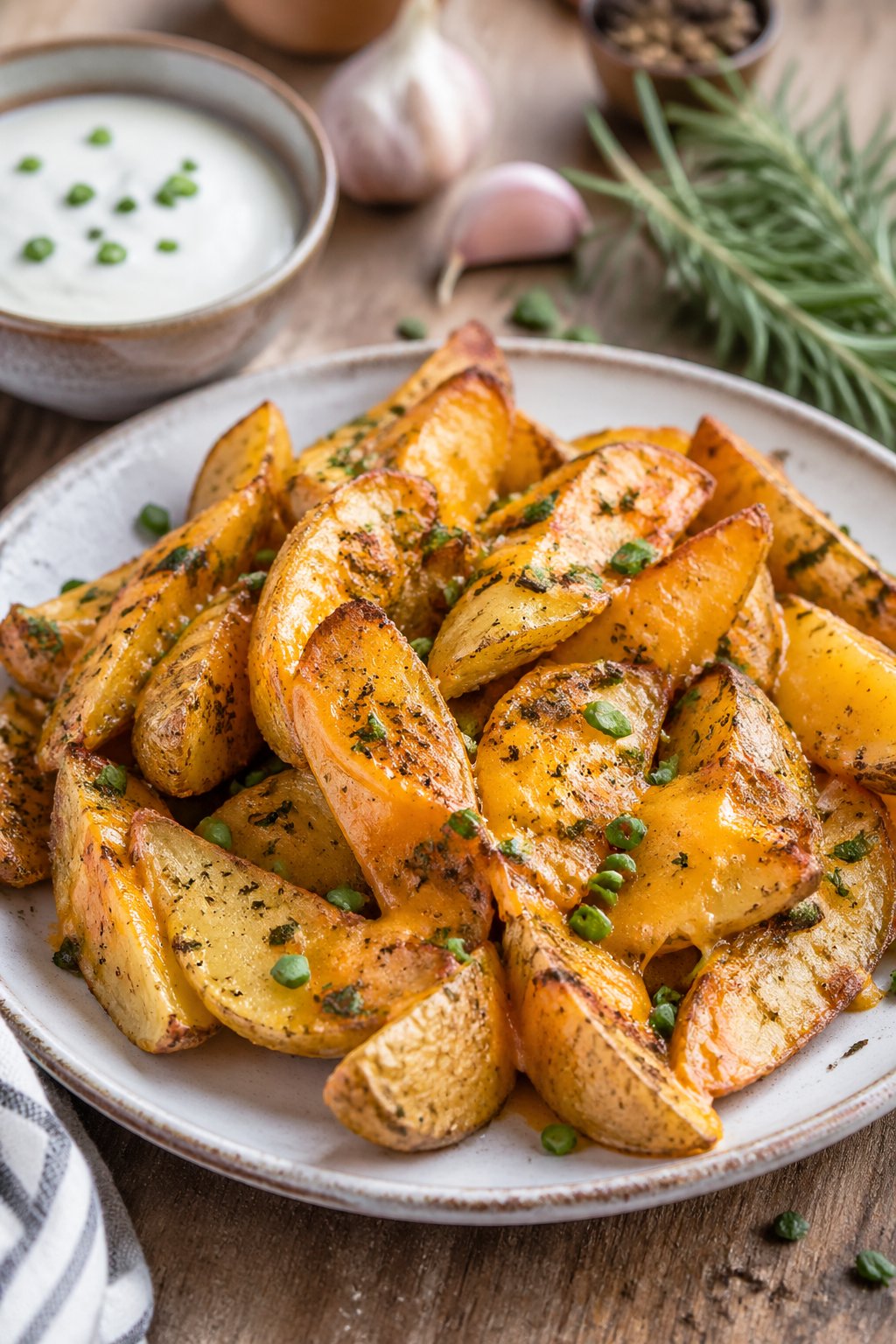 Cheesy Ranch Oven Roasted Potatoes Recipe