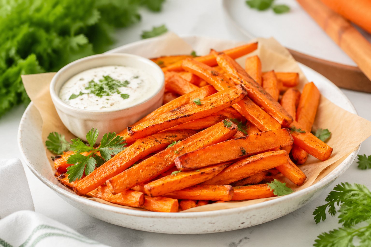 Crispy Air Fryer Carrot Fries Recipe