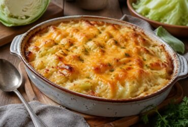 Tender Cheesy Cabbage Casserole Recipe