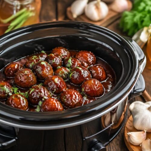 Honey Garlic Bbq Crockpot Meatballs Recipe