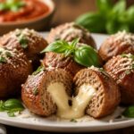 Mozzarella Stuffed Meatballs Recipe