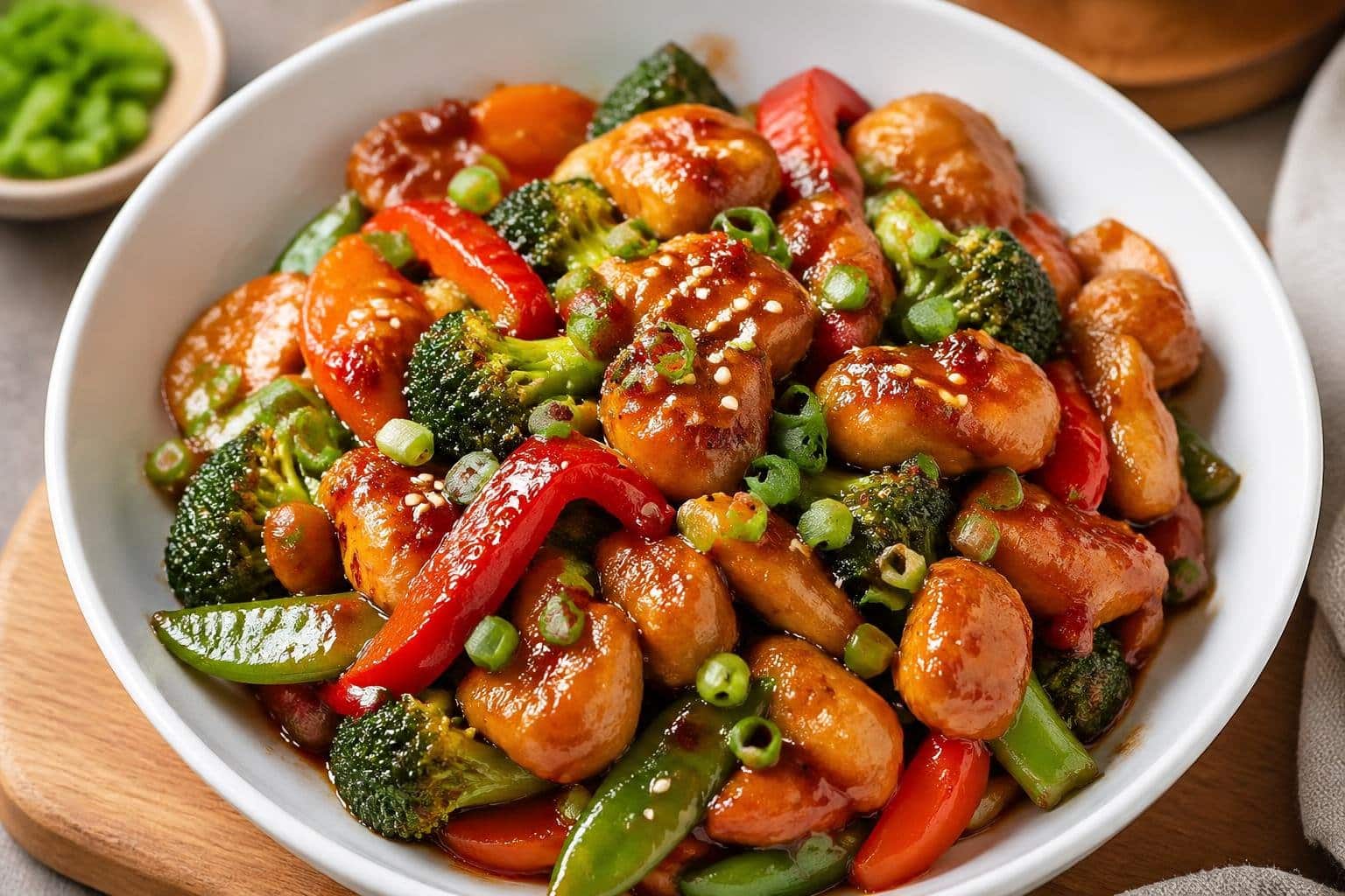 Sweet Chili Garlic Chicken Stir Fry Recipe