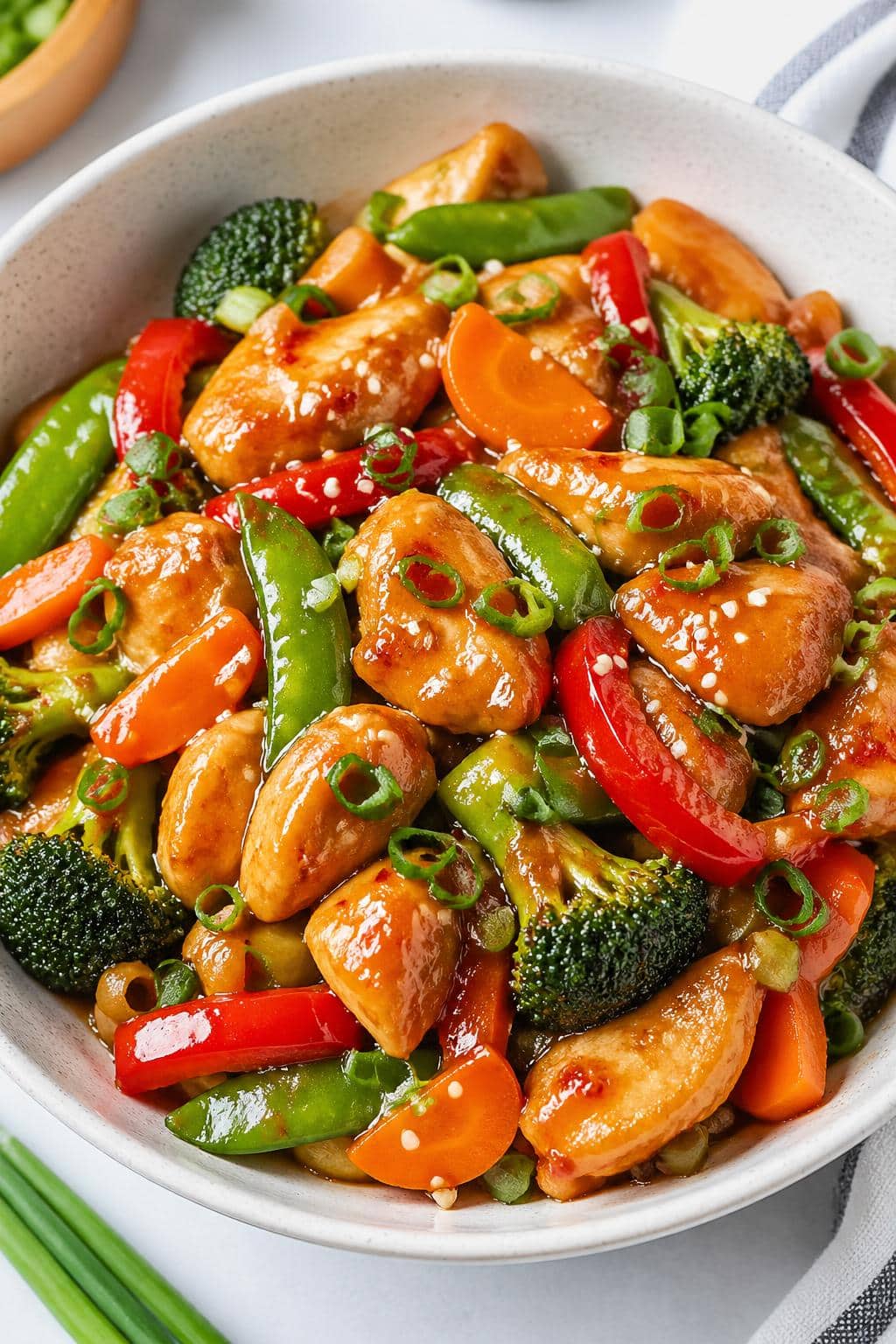 Sweet Chili Garlic Chicken Stir Fry Recipe