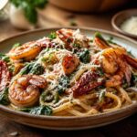 Tuscan Shrimp & Sun-dried Tomato Pasta Recipe
