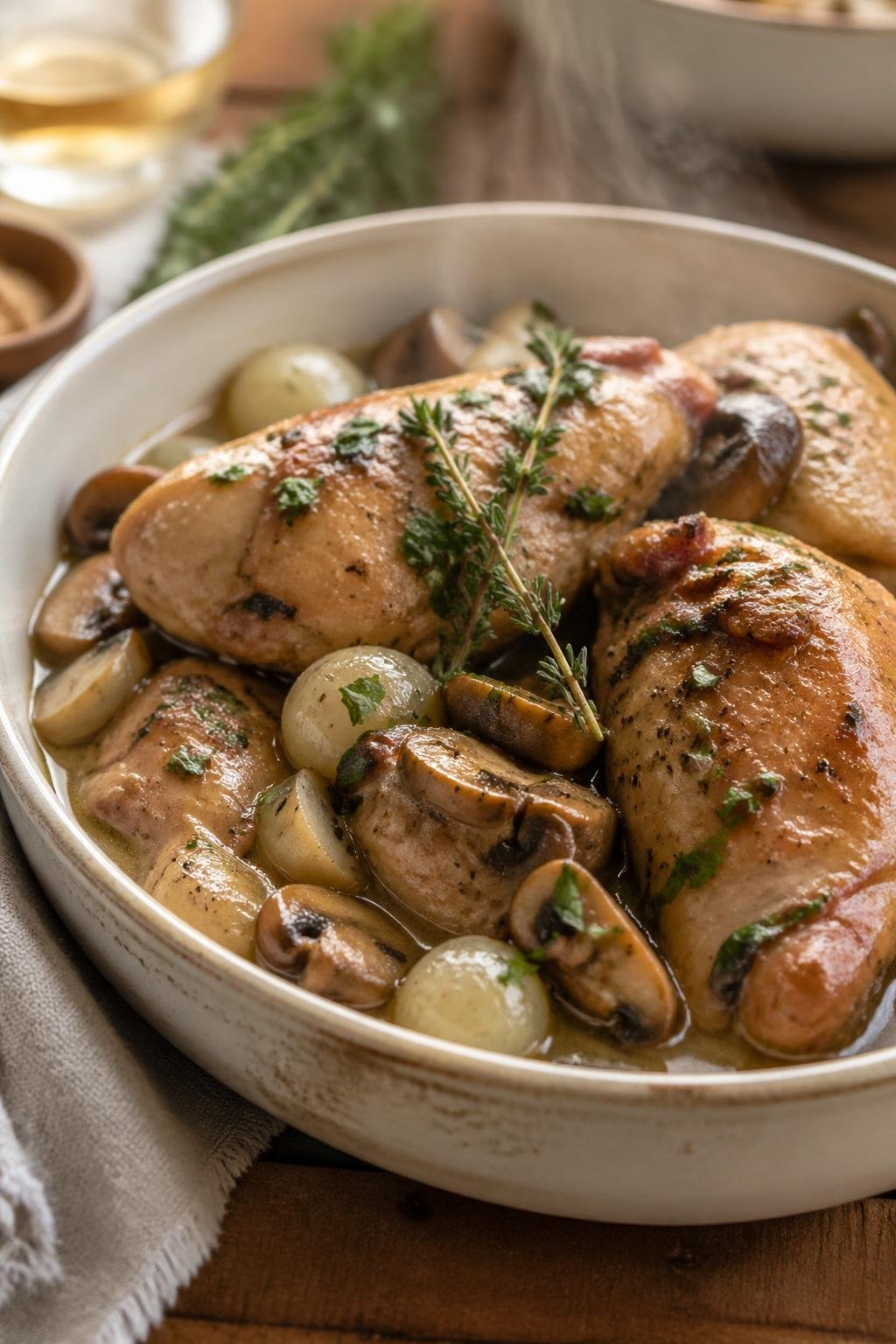 Julia Child Coq au Vin Blanc