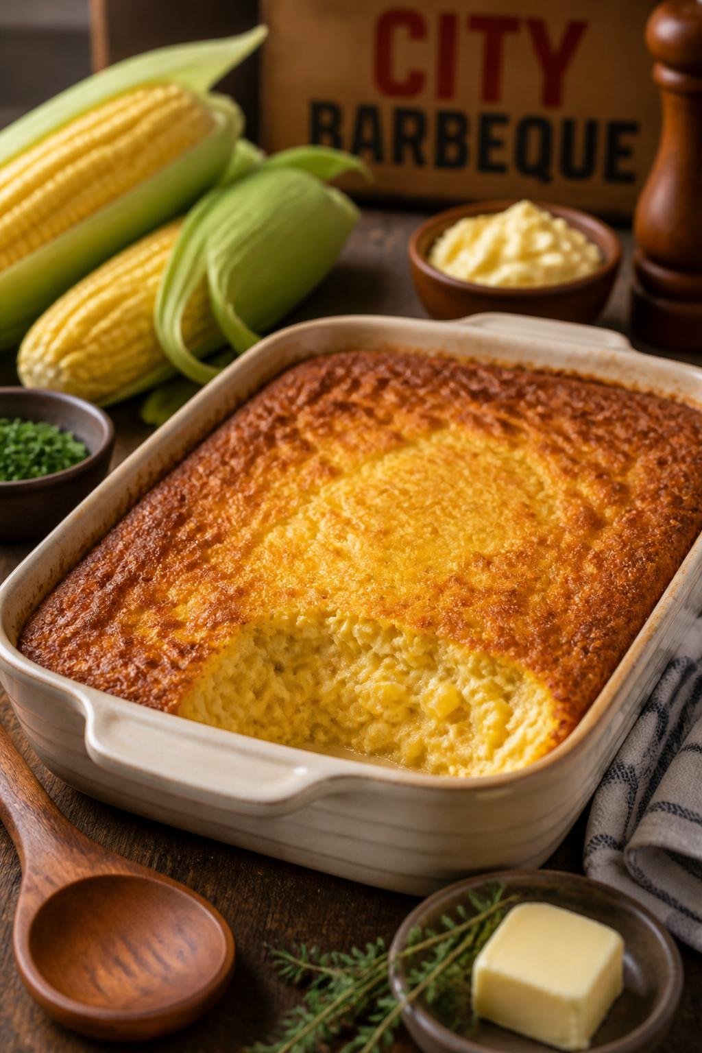 City Barbeque Corn Pudding
