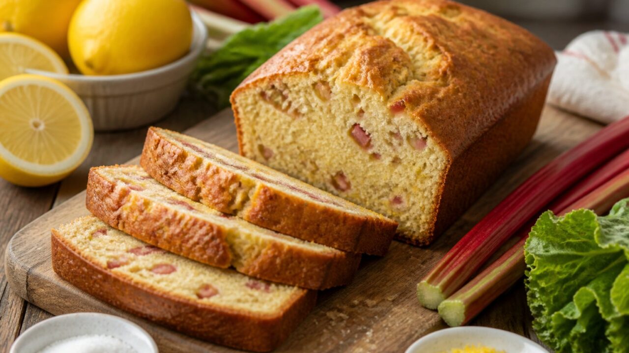 Classic Lemon Rhubarb Bread Recipe