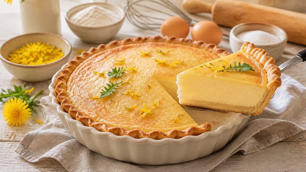 Dandelion Cream Pie Recipe