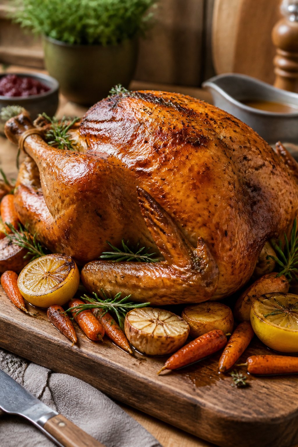 Gordon Ramsay Turkey Recipe close-up, ready to serve