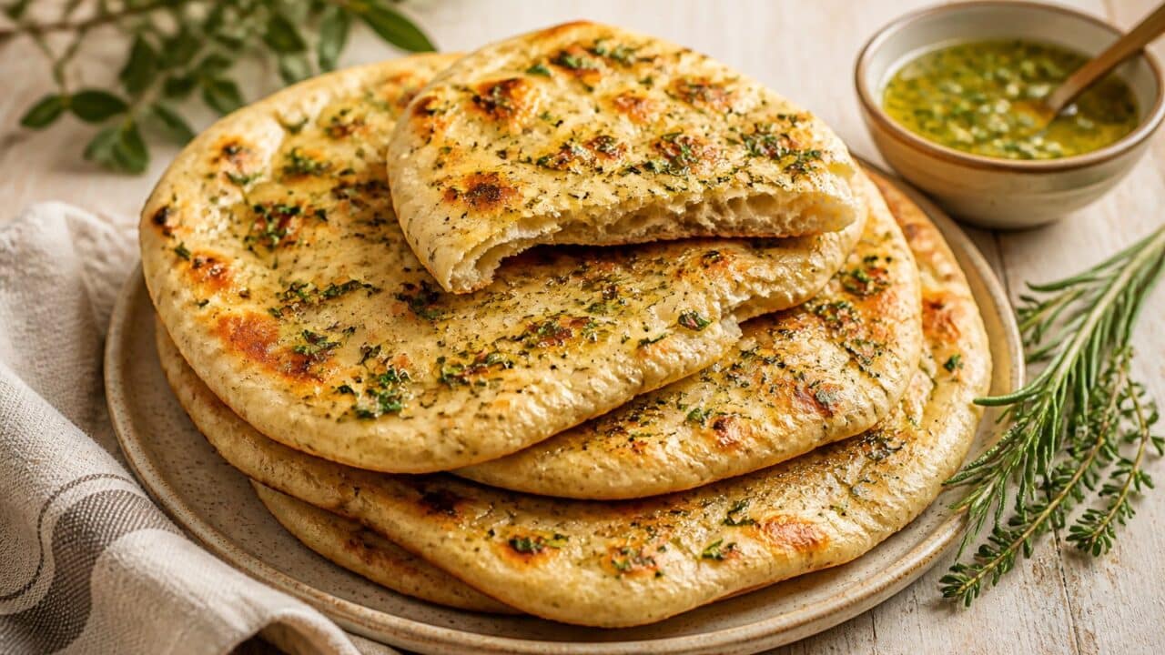 Mary Berry Garlic Herb Flatbreads Recipe