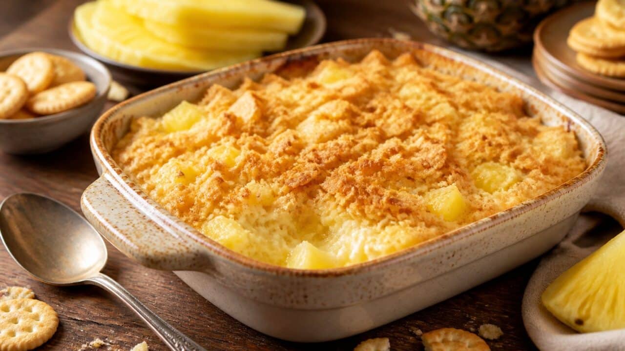 Pineapple Casserole With Ritz Crackers Recipe