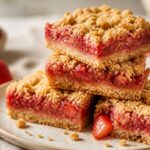 Strawberry Rhubarb Crumb Bars Recipe