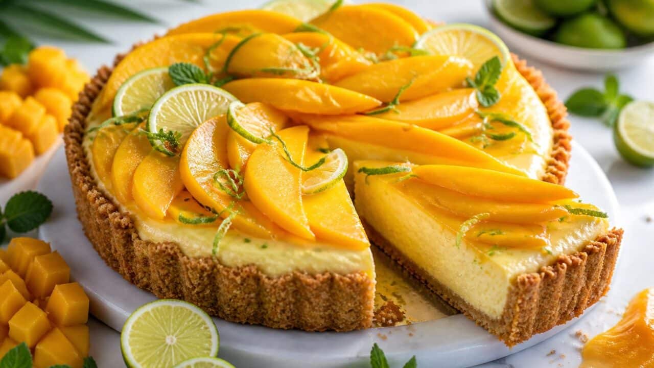 Tropical Mango Key Lime Pie Recipe