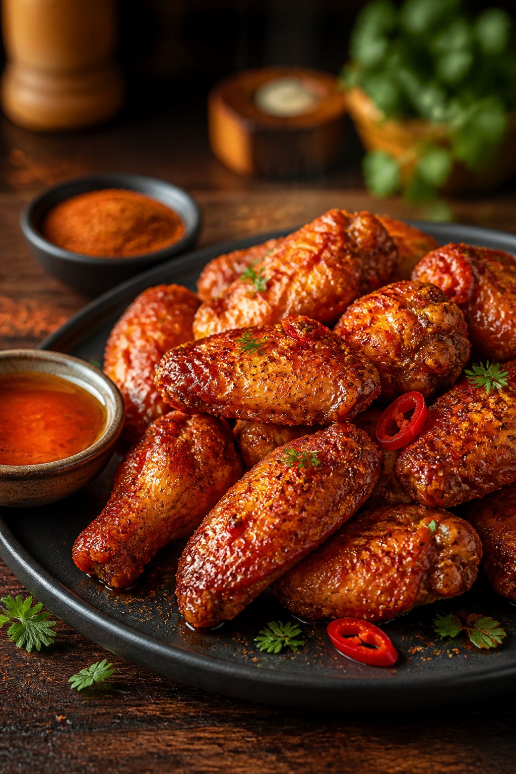 Wingstop Hot Honey Rub Recipe close-up, ready to serve