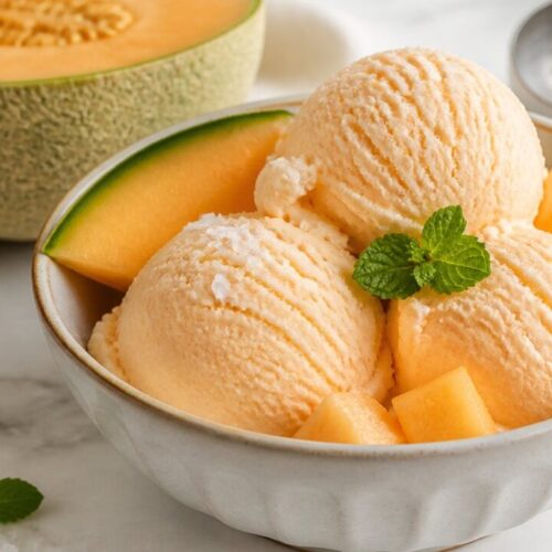 Cantaloupe Sea Salt Ice Cream Recipe