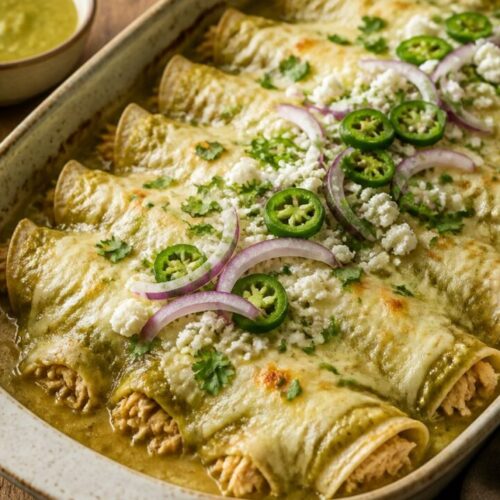 Chicken Enchiladas With Green Sauce Recipe