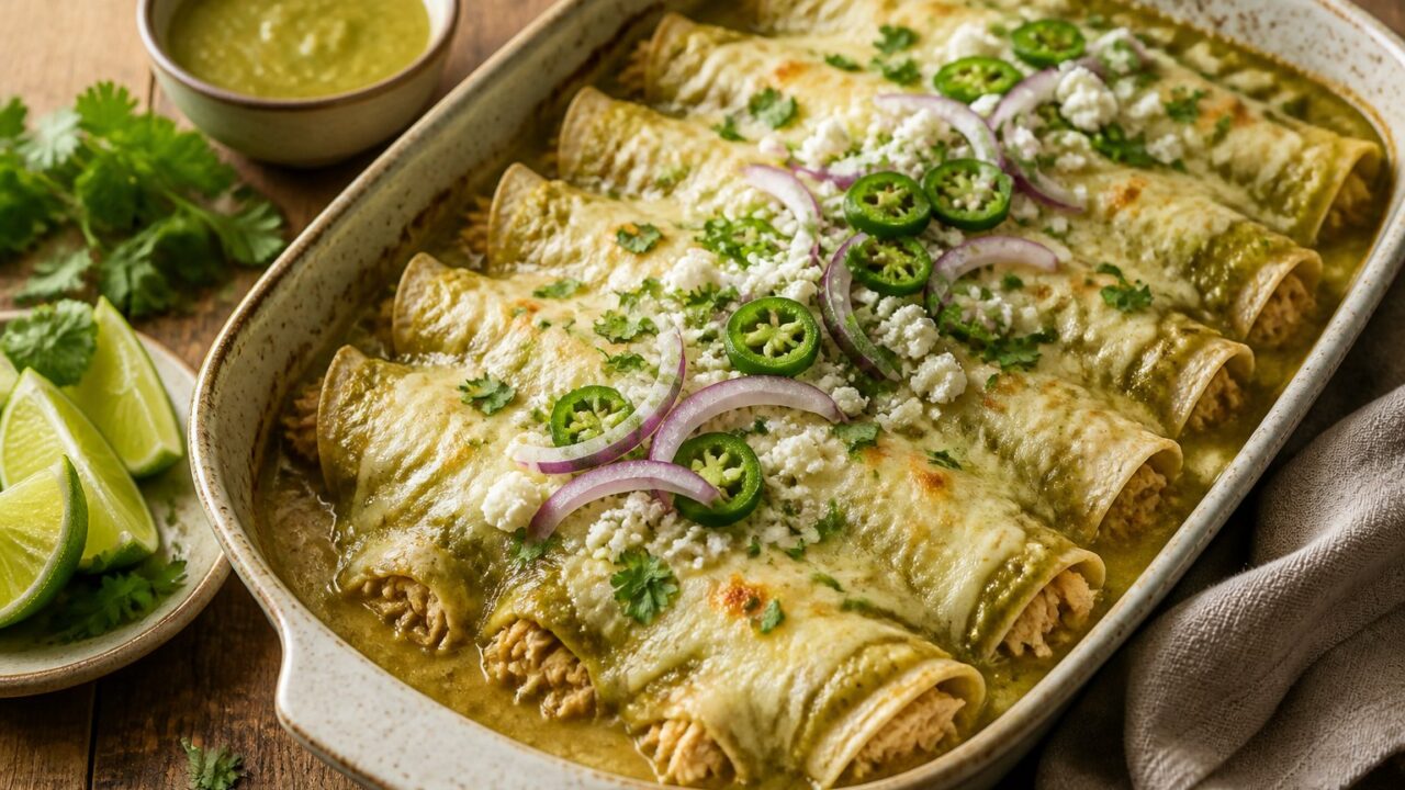 Chicken Enchiladas With Green Sauce Recipe