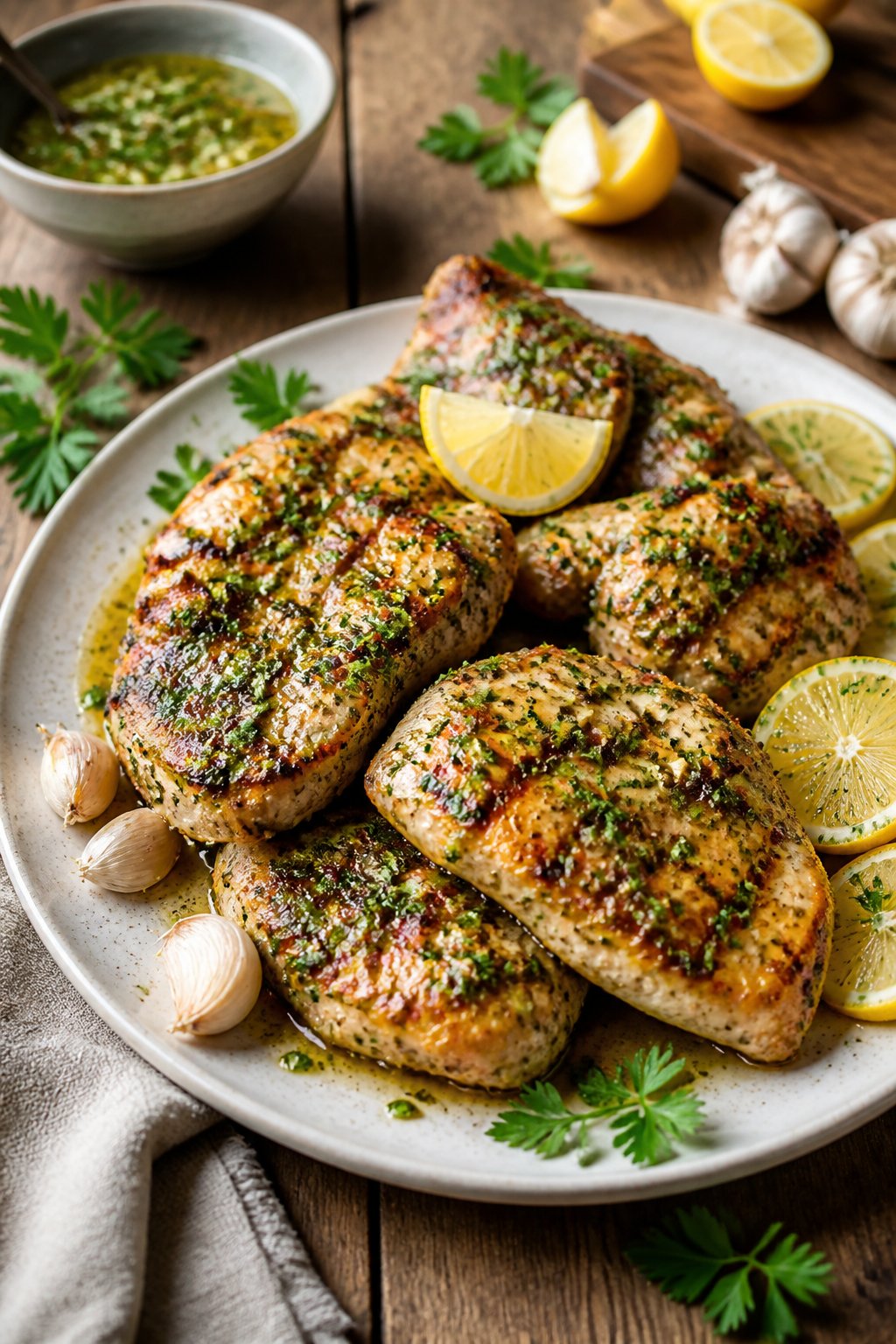 Chicken Salmoriglio Recipe close-up, ready to serve