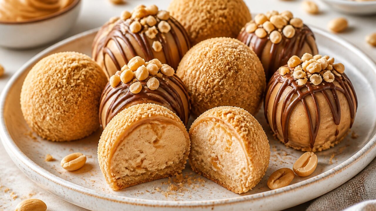 Creamy No Bake Peanut Butter Cheesecake Balls Recipe