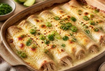 Creamy White Chicken Enchiladas Recipe
