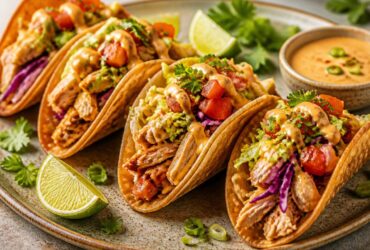 Crispy Chicken Wonton Tacos Recipe