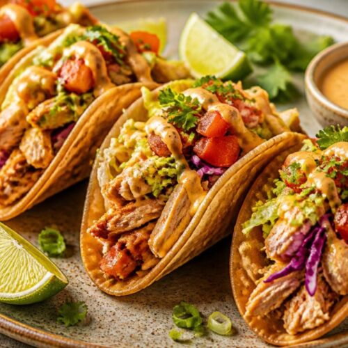 Crispy Chicken Wonton Tacos Recipe