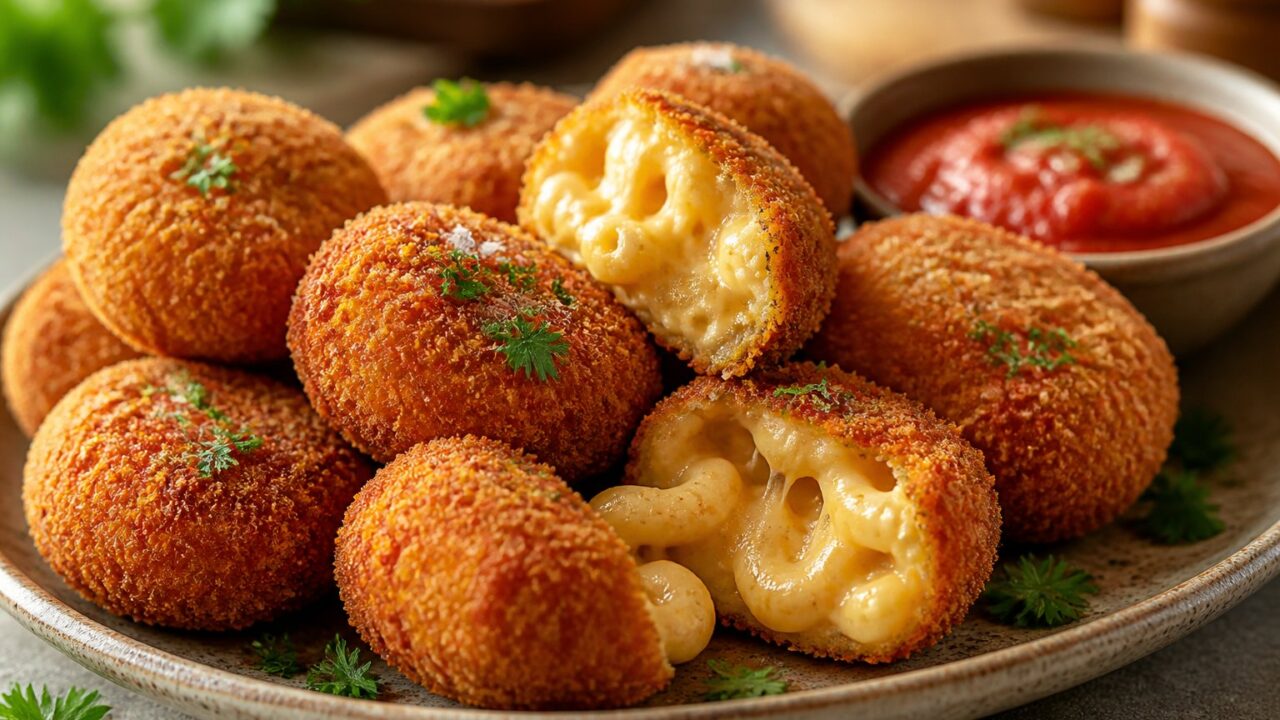 Crispy Fried Mac And Cheese Bites Recipe