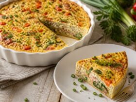 Crustless Cottage Cheese Breakfast Quiche Recipe