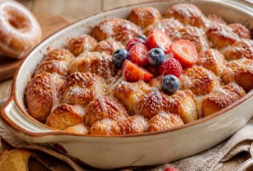Doughnut Bread Pudding Recipe