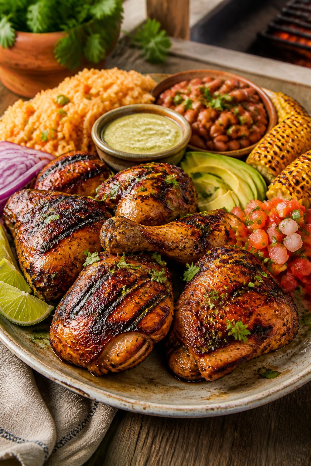 El Pollo Loco Chicken Recipe close-up, ready to serve