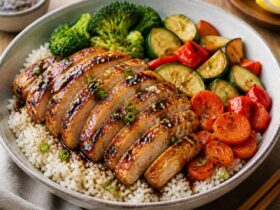 Healthy Hibachi Chicken Rice Bowls Recipe