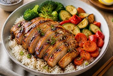 Healthy Hibachi Chicken Rice Bowls Recipe