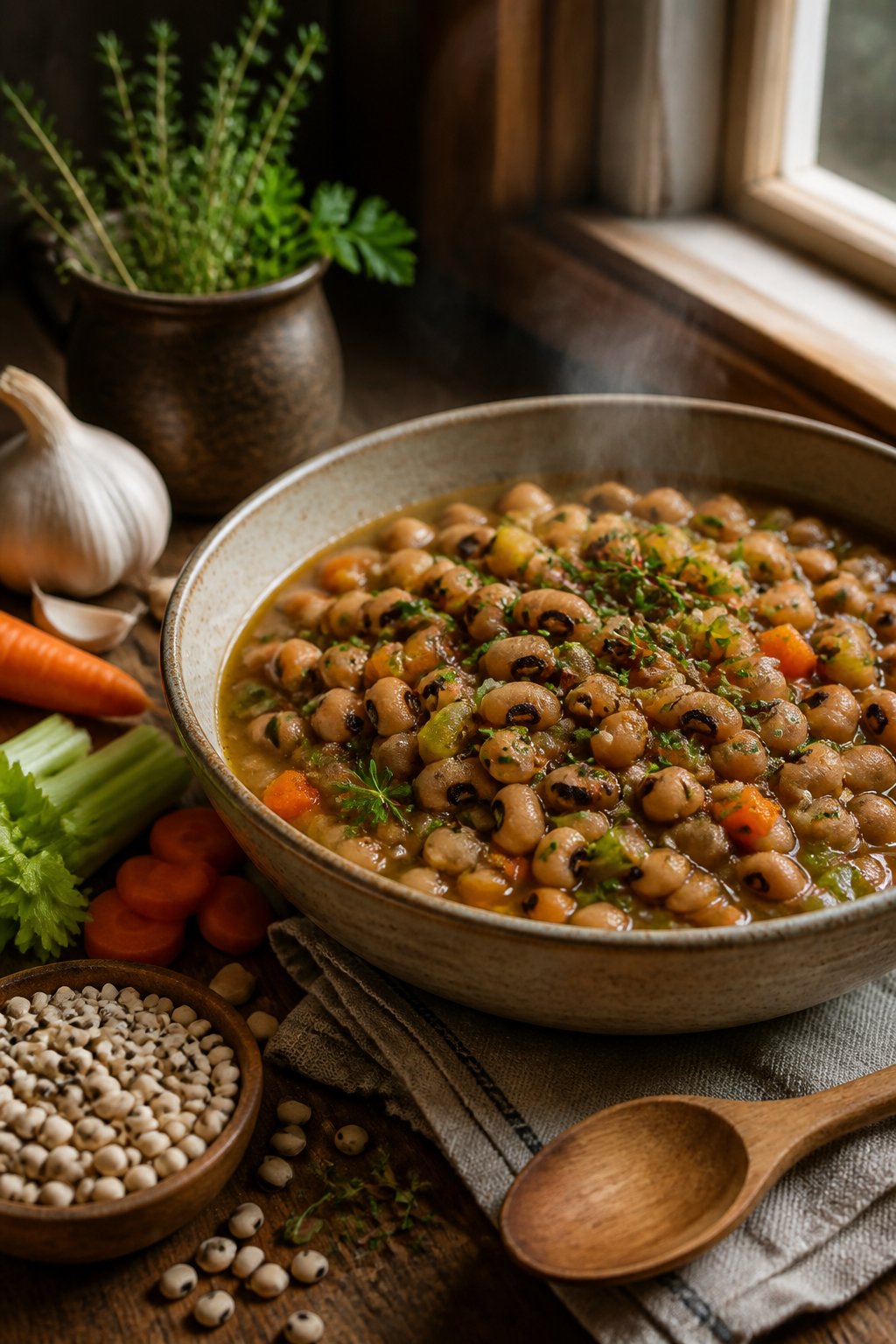 Ina Garten Black Eyed Peas Recipe close-up, ready to serve