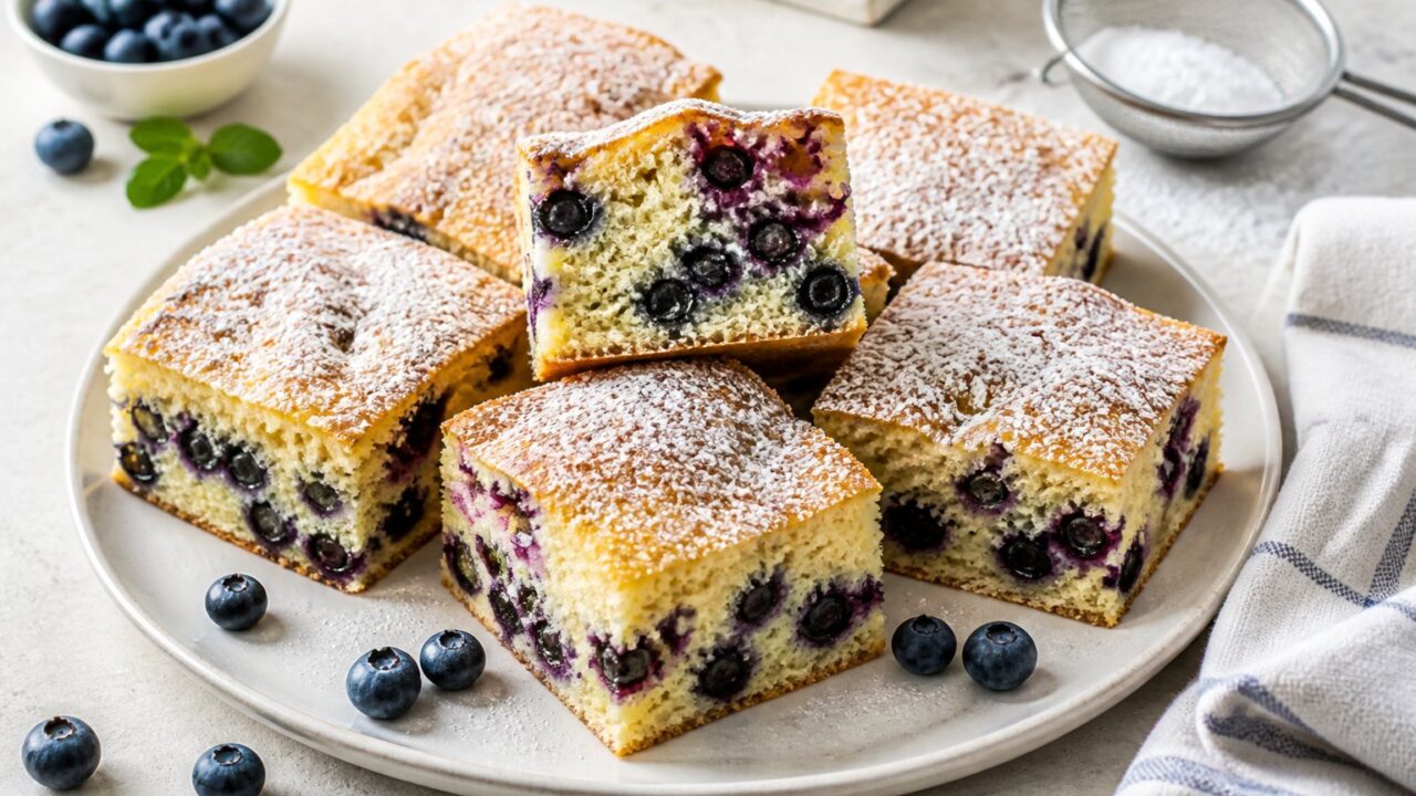 Mary Berry Blueberry Traybake Recipe