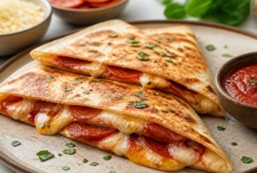 Pepperoni Pizza Quesadillas Recipe