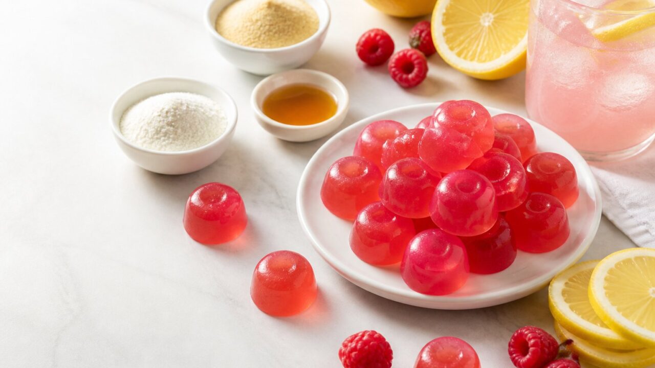 Raspberry Lemonade Electrolyte Gummies Recipe